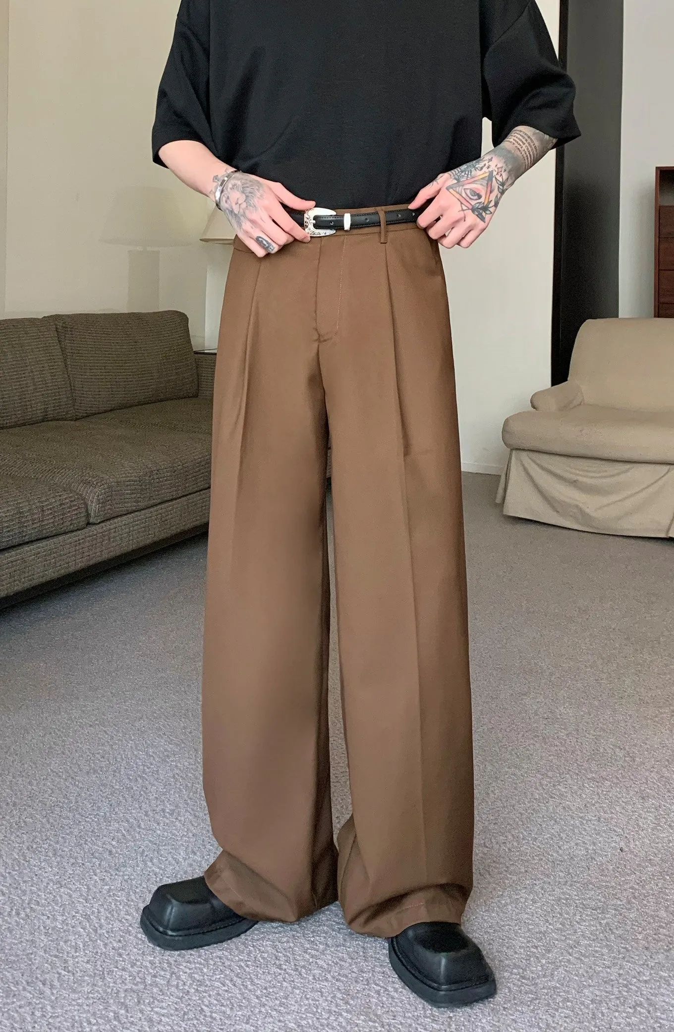Jinquedai  Pleated Office Trousers