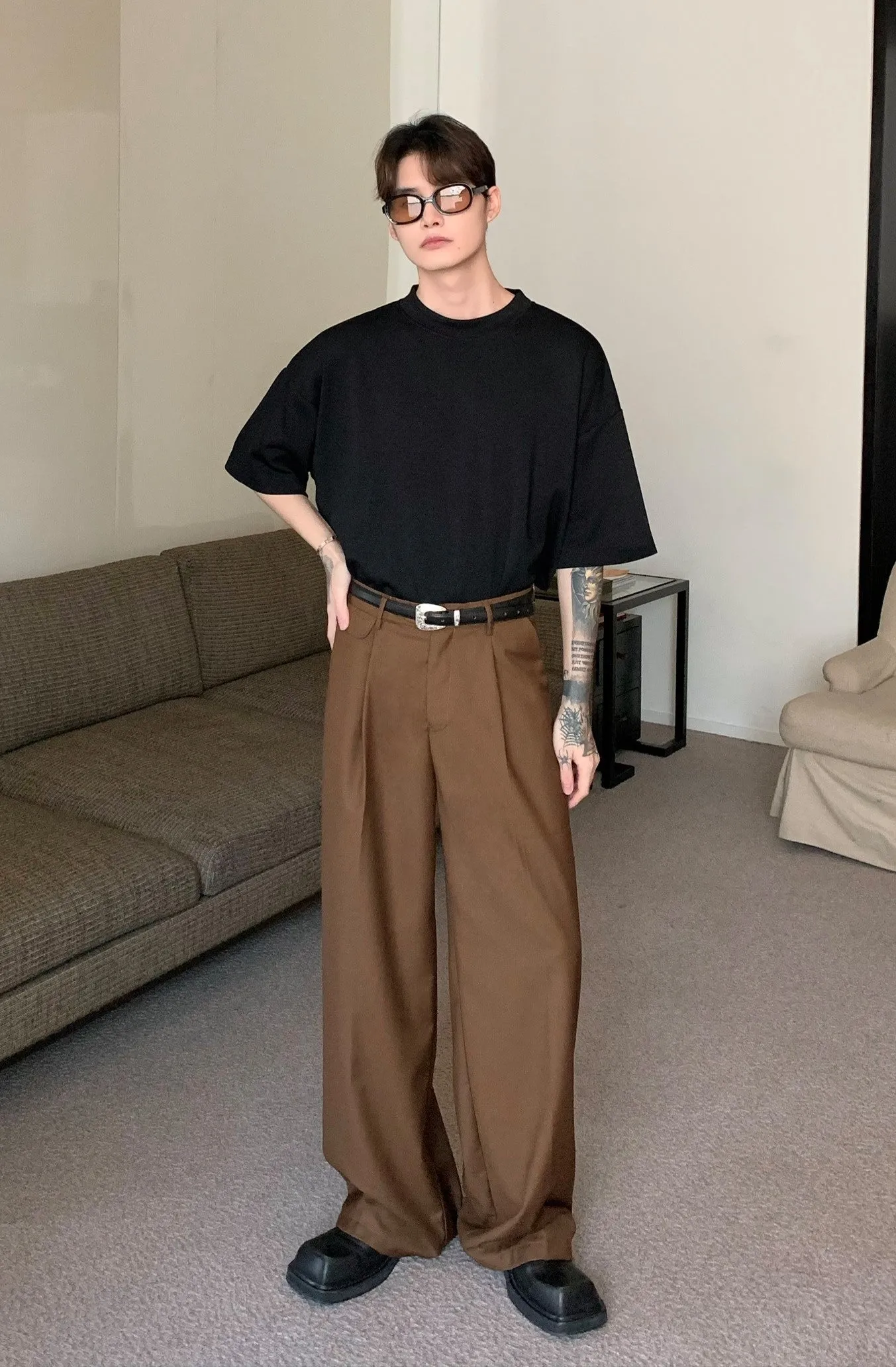 Jinquedai  Pleated Office Trousers