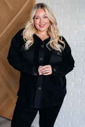 Jodifl Fantastic in Fleece Jacket in Black