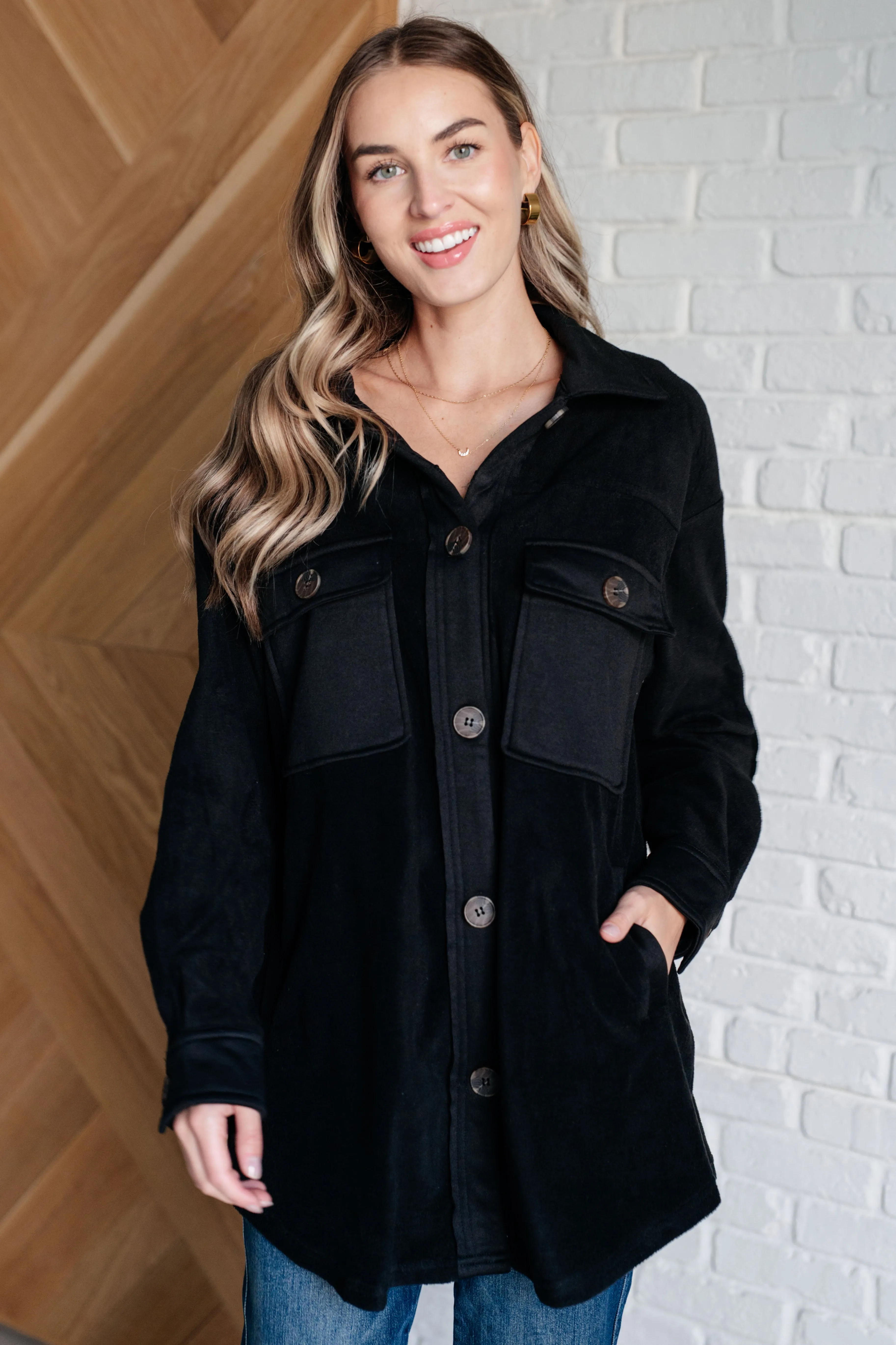 Jodifl Fantastic in Fleece Jacket in Black