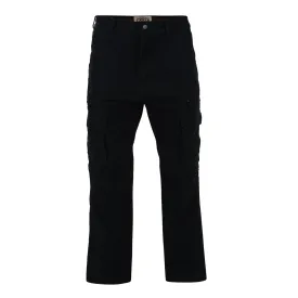 KAM EXTRA TALL RELAXED FIT CARGO/COMBAT PANTS IN BLACK (118)
