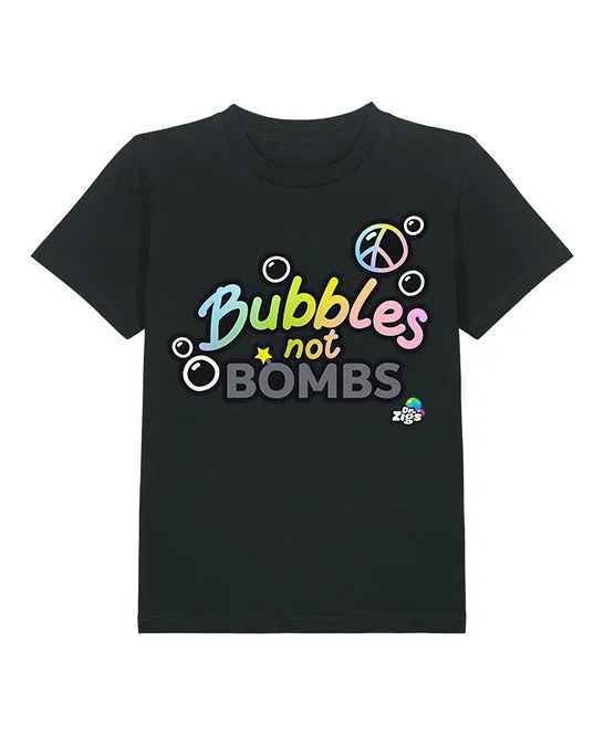 Kids Bubbles Not Bombs T-shirt