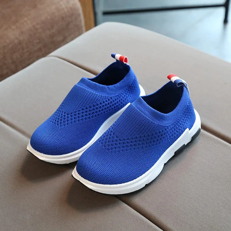 Kids Running Sneakers. Boys/Girls Sport Shoes, Breathable, Knit Socks Sneakers.