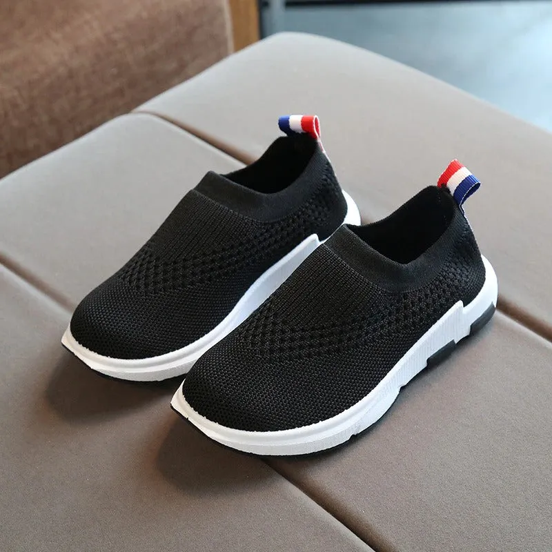 Kids Running Sneakers. Boys/Girls Sport Shoes, Breathable, Knit Socks Sneakers.