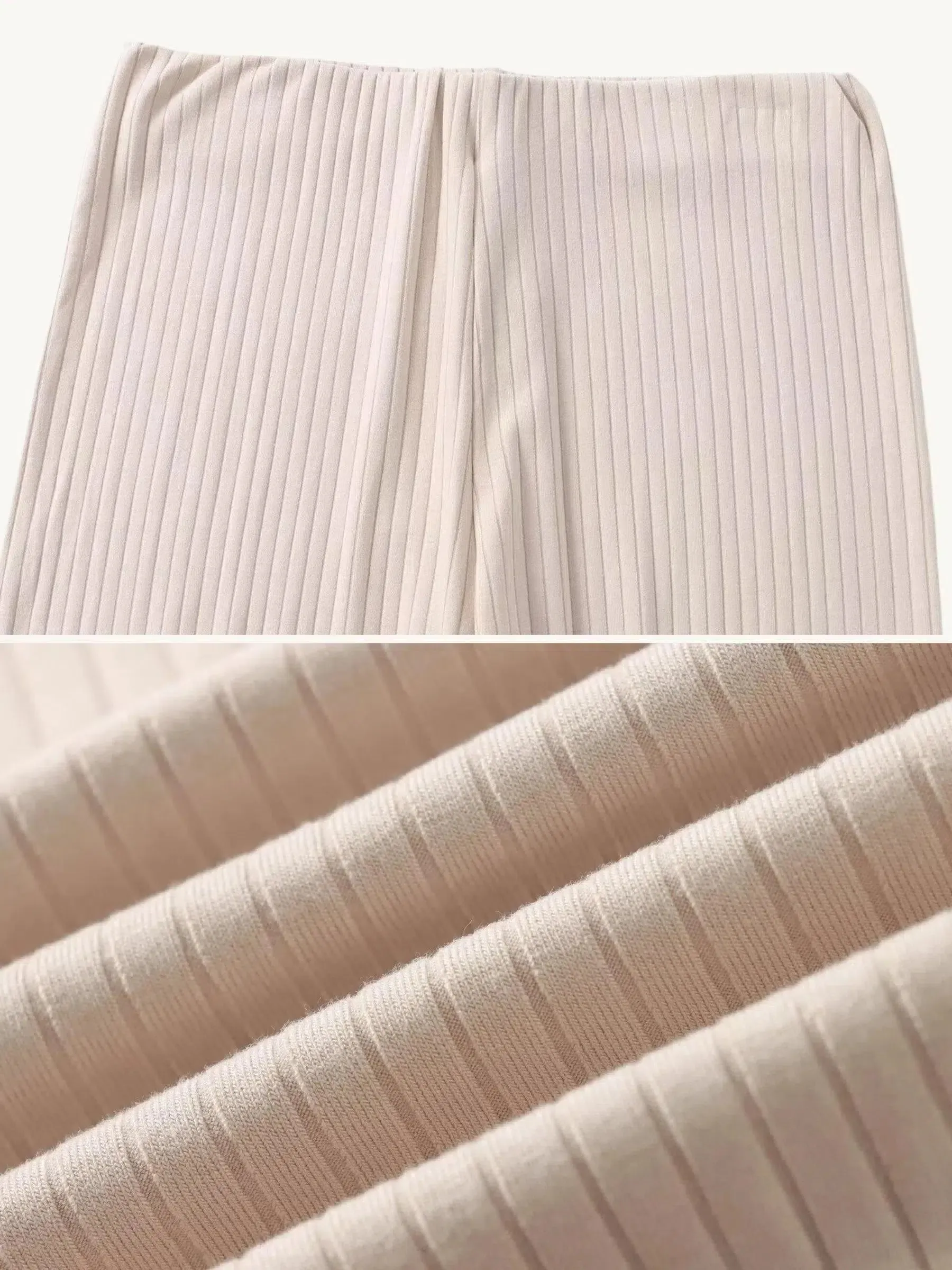Leandra – Ribbed texture – Casual pants