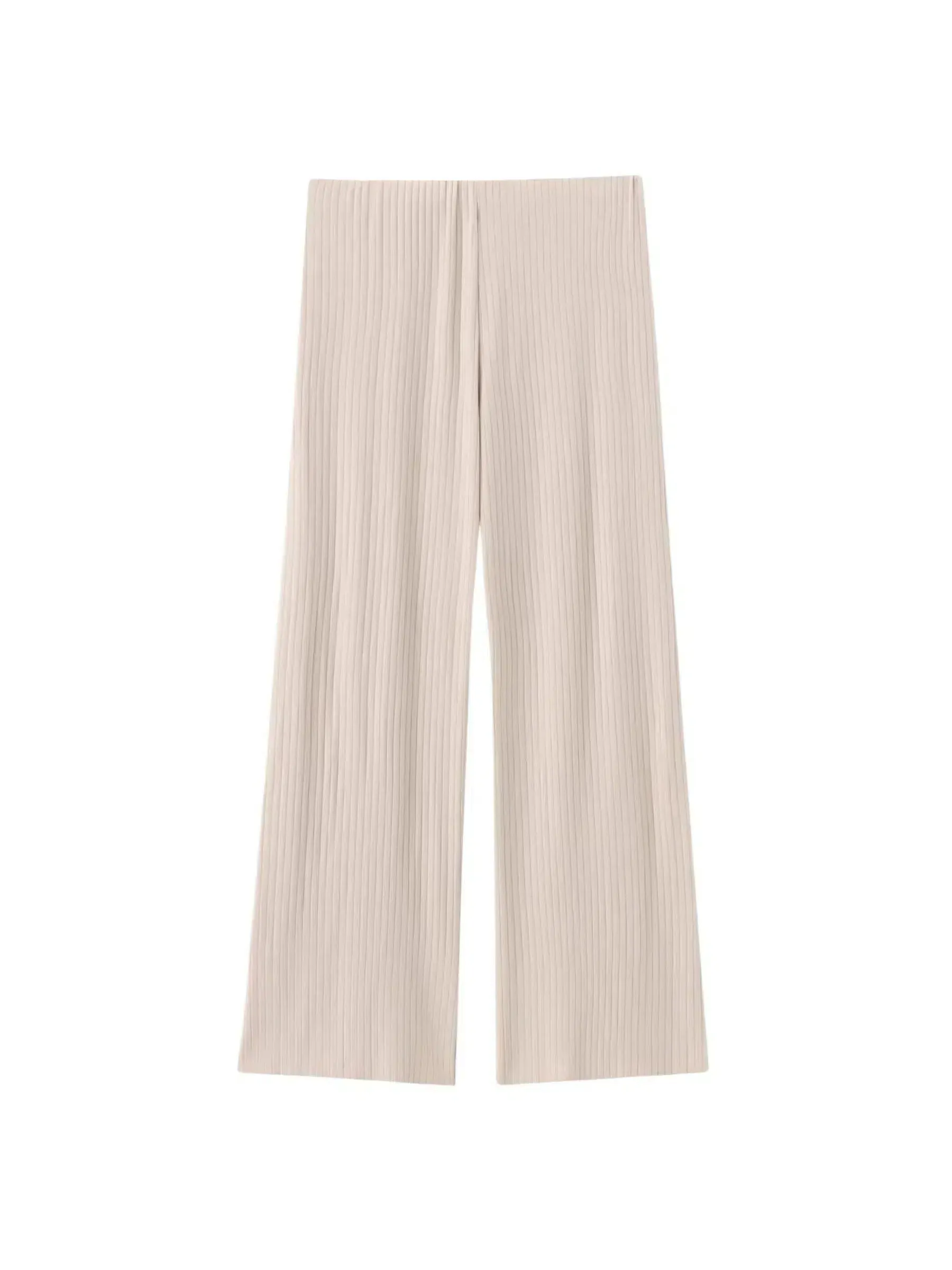 Leandra – Ribbed texture – Casual pants