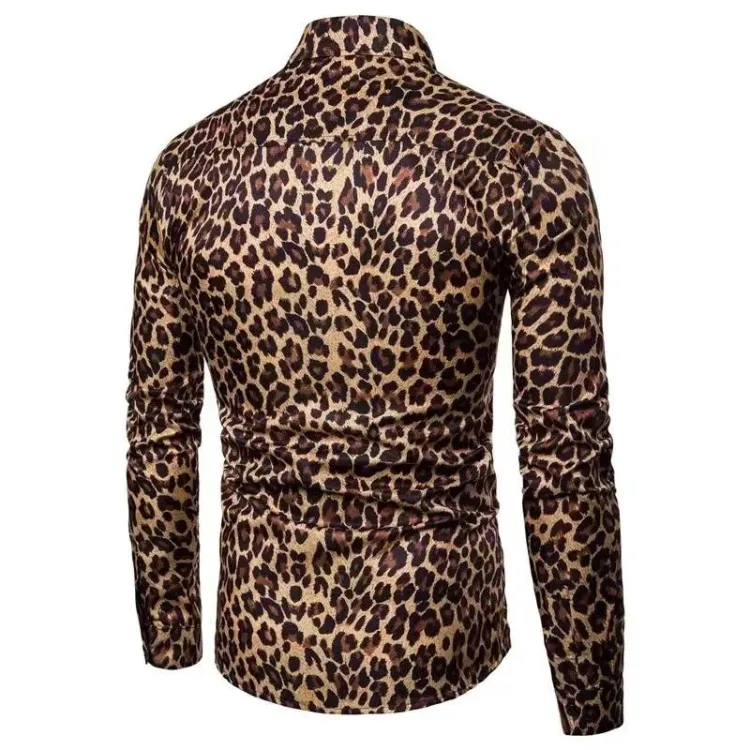 Leopard Print Statement Men's Shirt