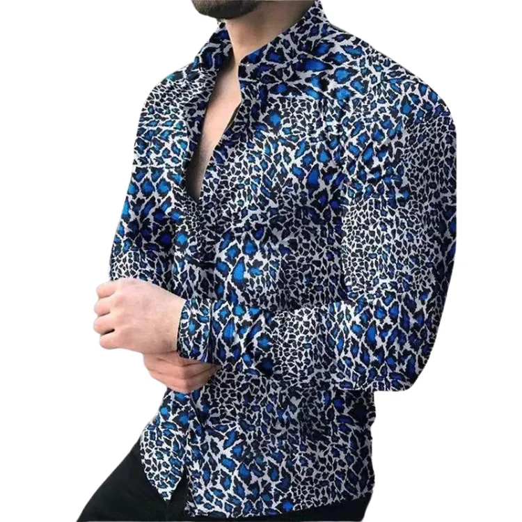 Leopard Print Statement Men's Shirt