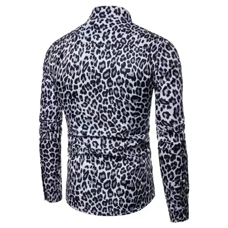 Leopard Print Statement Men's Shirt