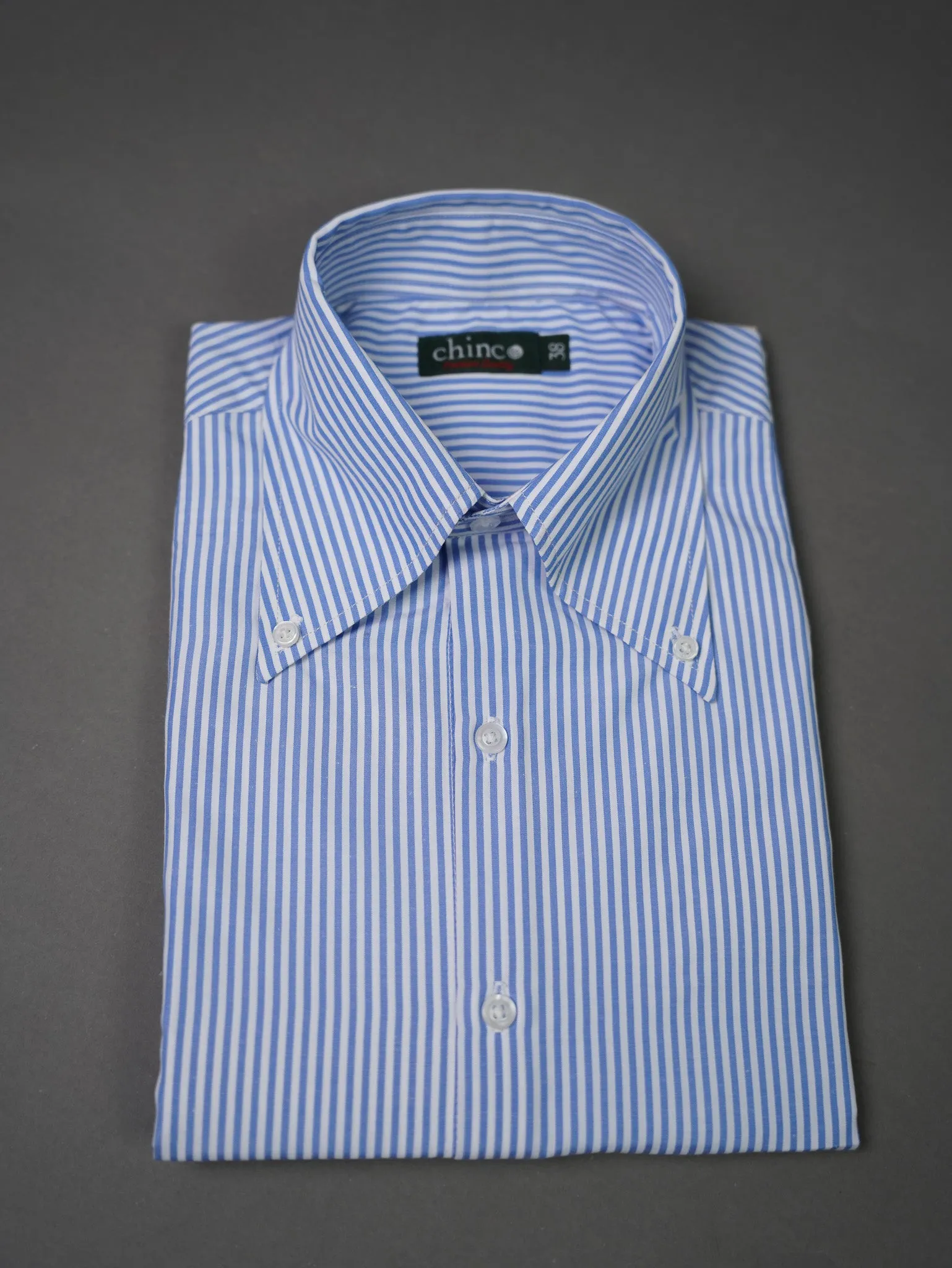 Long Point collar classic chemise - BABY BLUE S