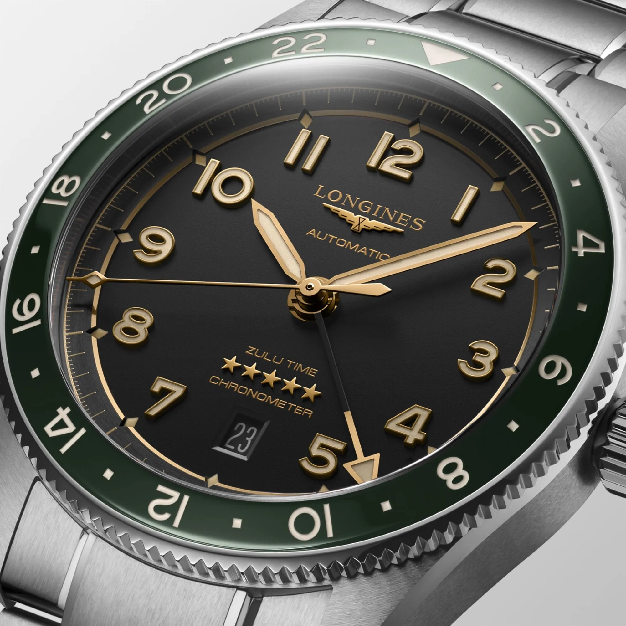 Longines Spirit Zulu Time 42mm Men's Watch