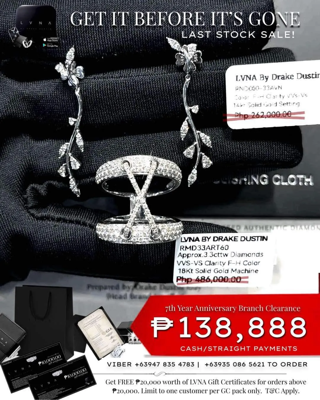#LVNA2024 | Leaf Link Paved Statement Diamond Jewelry Set