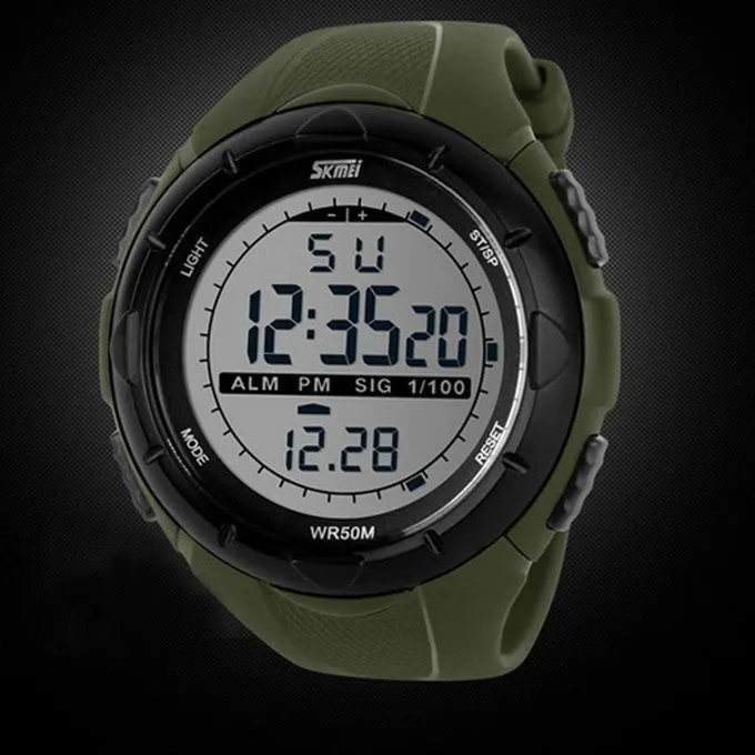 Men LED Digital Military Watch 50M Dive Swim Dress Sports Watches Fashion Outdoor Wristwatches
