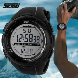 Men LED Digital Military Watch 50M Dive Swim Dress Sports Watches Fashion Outdoor Wristwatches
