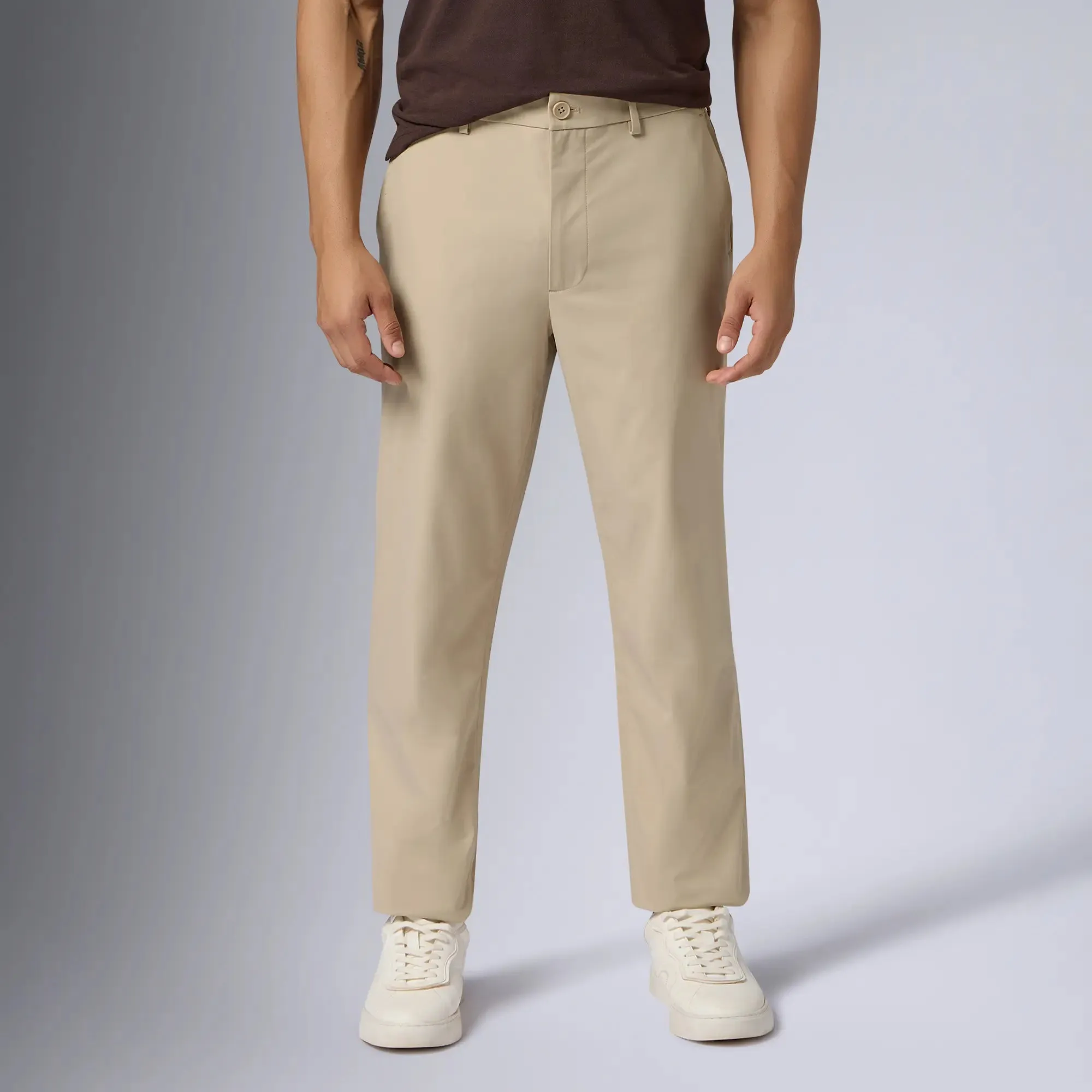 Mens Velocity Polyester Mobile Pants Tan Brown