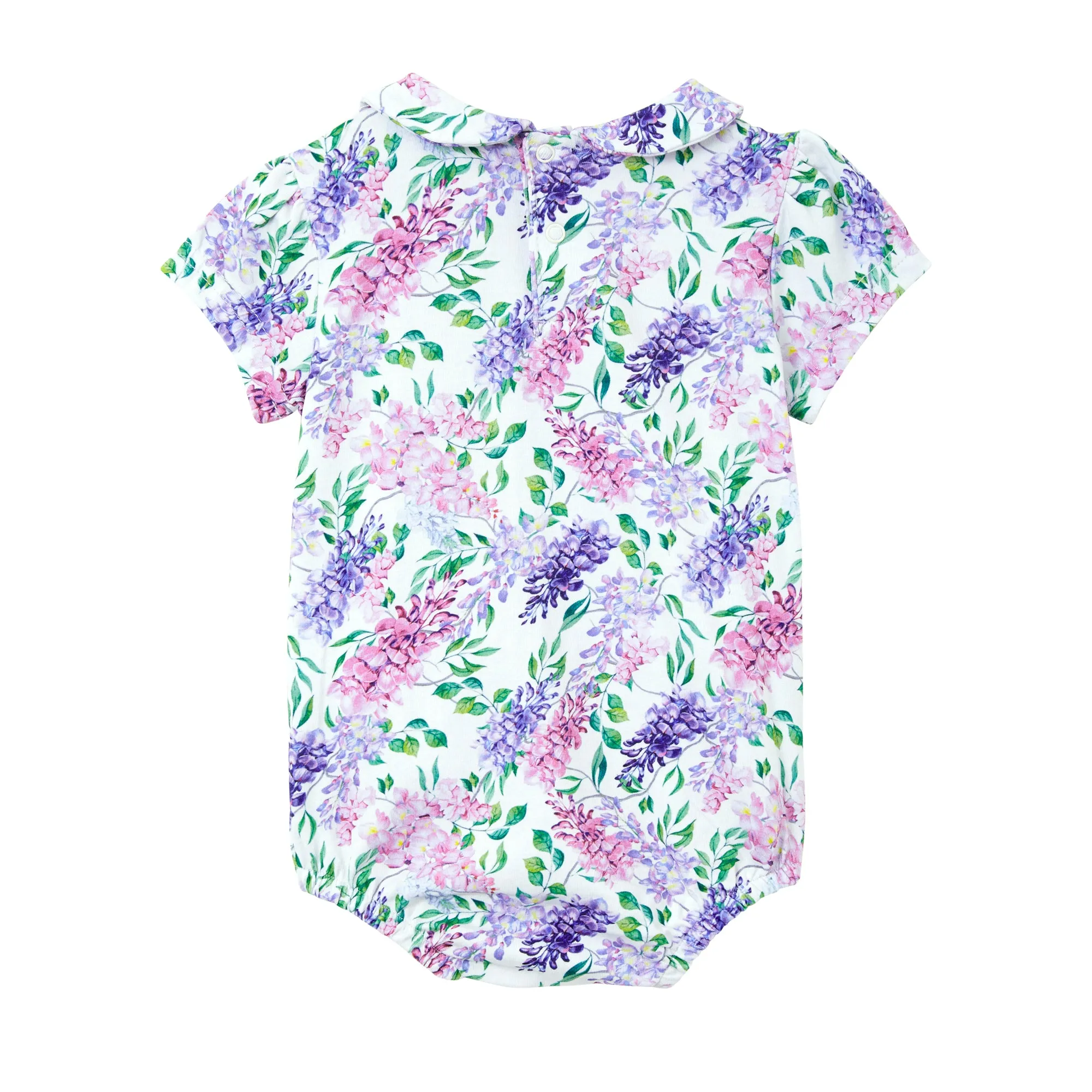 Milky Wisteria Collared Bubbysuit