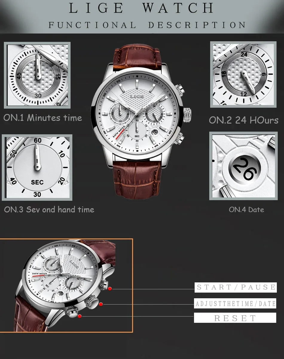 Montre de luxe mode plongeur montre hommes 30ATM étanche Date horloge Sport montres hommes Quartz montre-bracelet