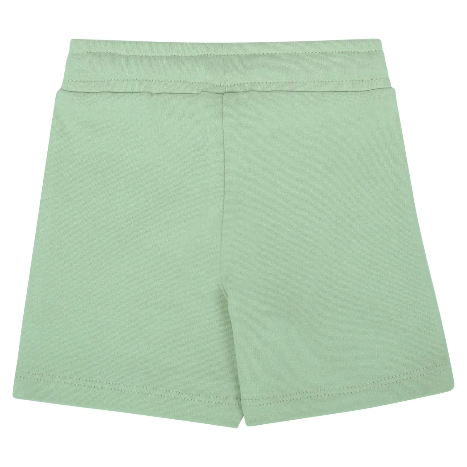 My Milestones Shorts - White Apples / Sage Green- 2 Pc Pack