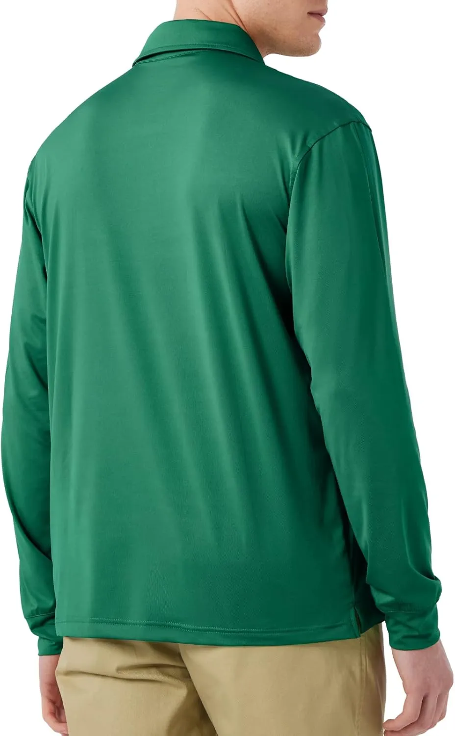 NAVISKIN Men's Polo Shirts Quick Dry Golf Shirts UPF 50 Long and Short Sleeve Moisture Wicking Polo Shirts