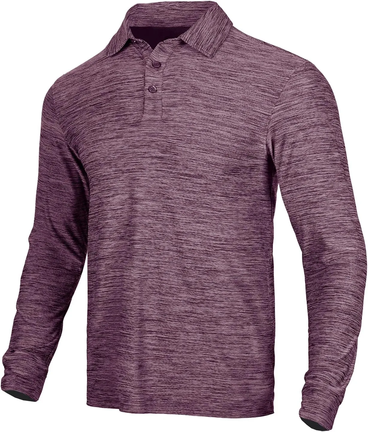 NAVISKIN Men's Polo Shirts Quick Dry Golf Shirts UPF 50 Long and Short Sleeve Moisture Wicking Polo Shirts