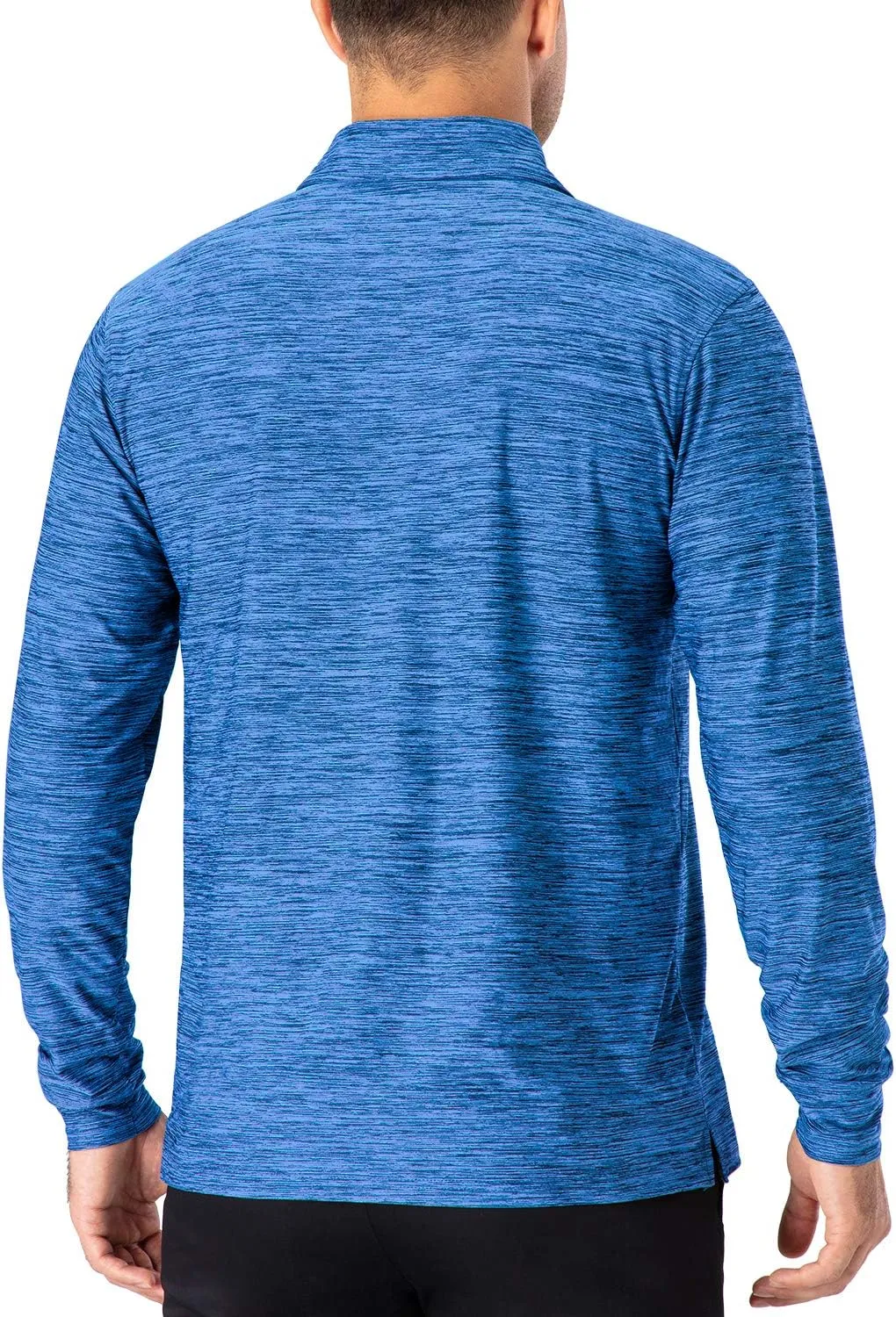 NAVISKIN Men's Polo Shirts Quick Dry Golf Shirts UPF 50 Long and Short Sleeve Moisture Wicking Polo Shirts