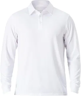 NAVISKIN Men's Polo Shirts Quick Dry Golf Shirts UPF 50 Long and Short Sleeve Moisture Wicking Polo Shirts