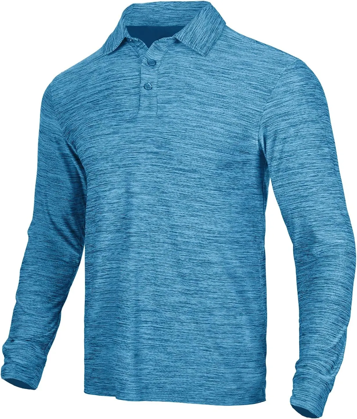 NAVISKIN Men's Polo Shirts Quick Dry Golf Shirts UPF 50 Long and Short Sleeve Moisture Wicking Polo Shirts