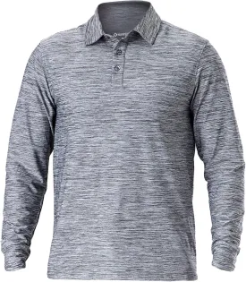NAVISKIN Men's Polo Shirts Quick Dry Golf Shirts UPF 50 Long and Short Sleeve Moisture Wicking Polo Shirts