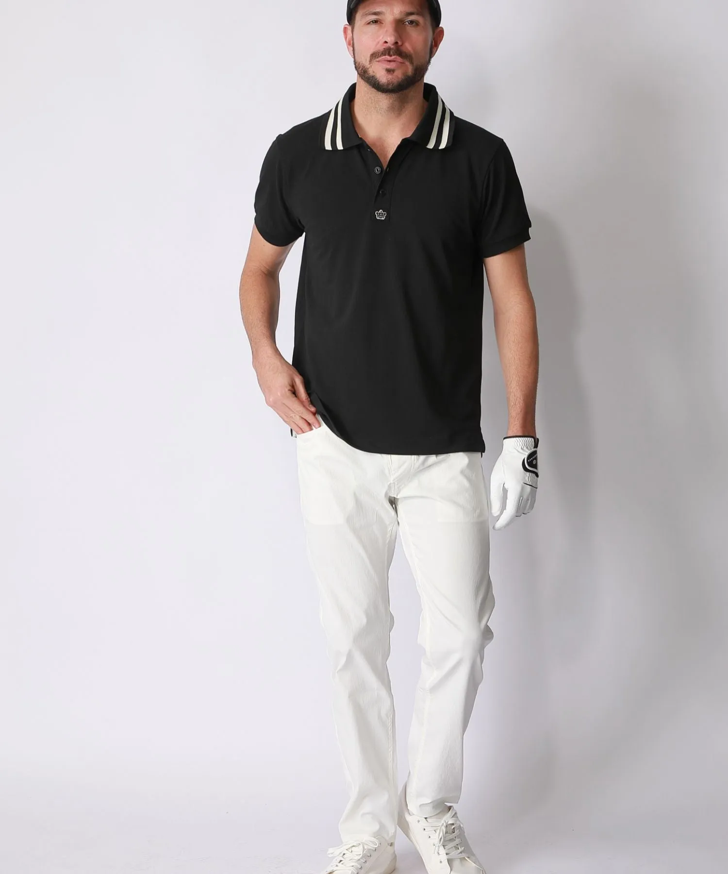 RE:DRY CLASSIC POLO SHIRTS / BLACK