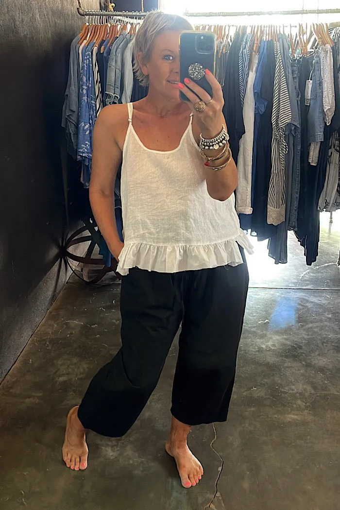 REMY PANTS - COTTON TWILL - BLACK