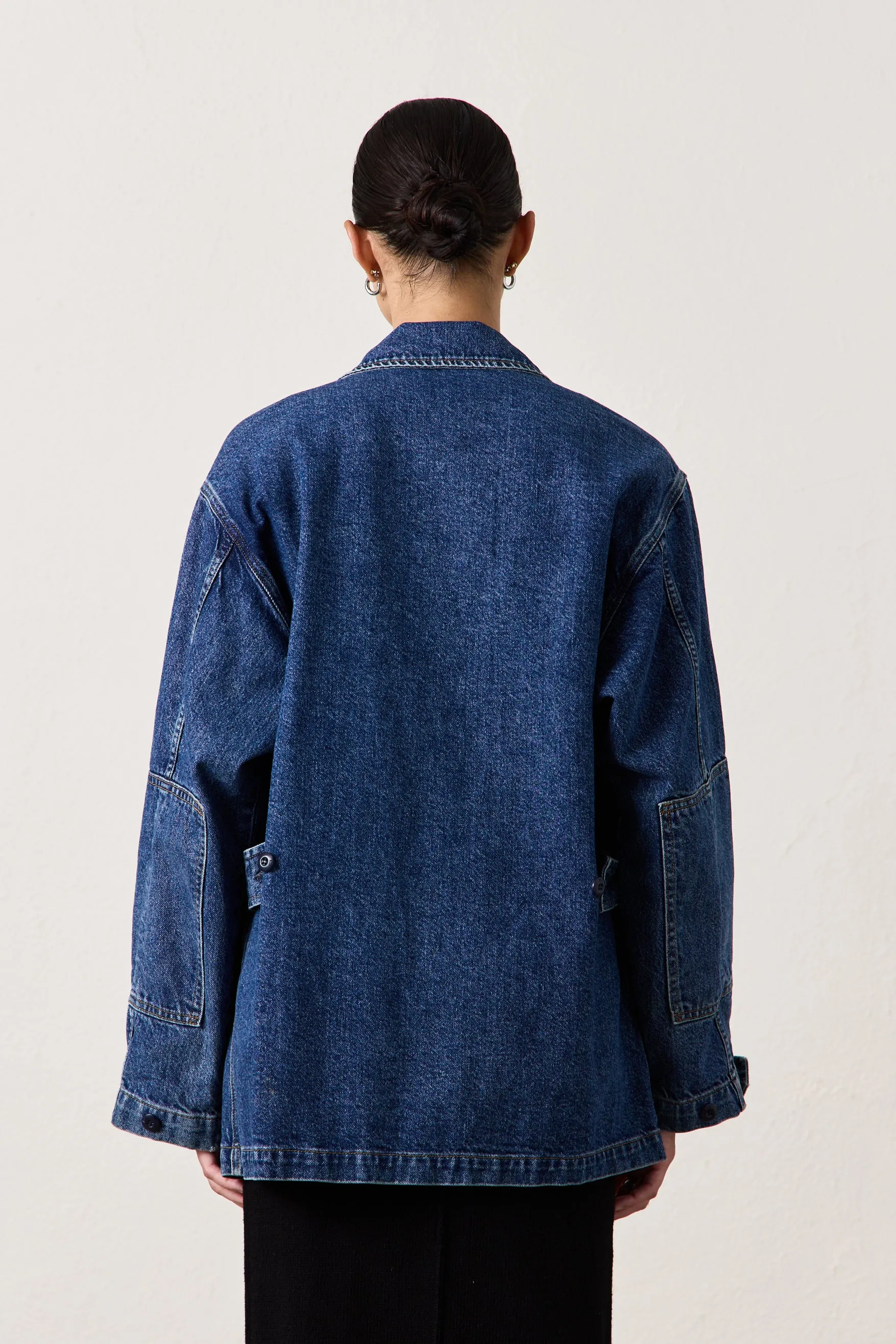ROMEO OVERSIZED DENIM JACKET / BARNES WASH