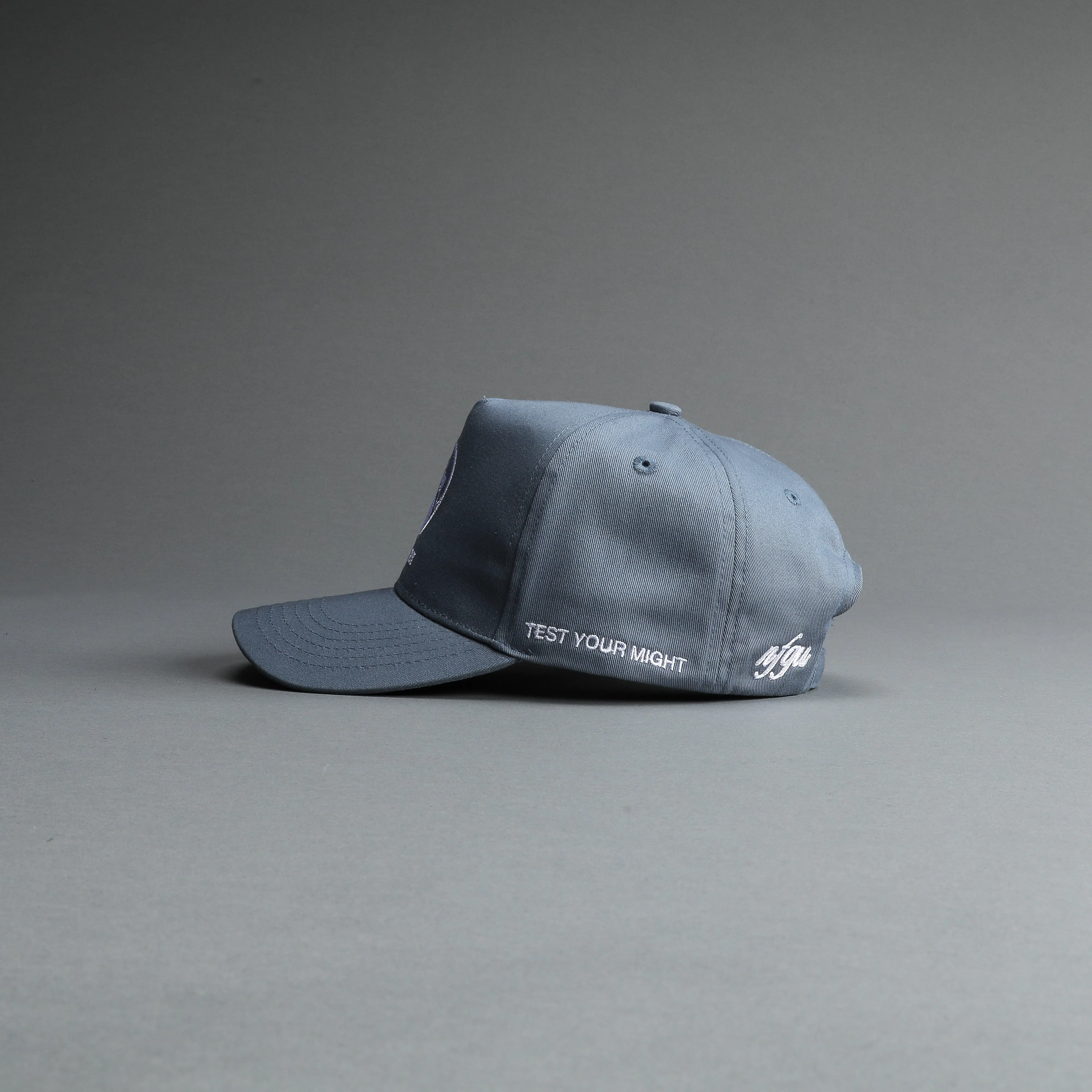 Test Your Might 5 Panel Hat in Kitana Blue
