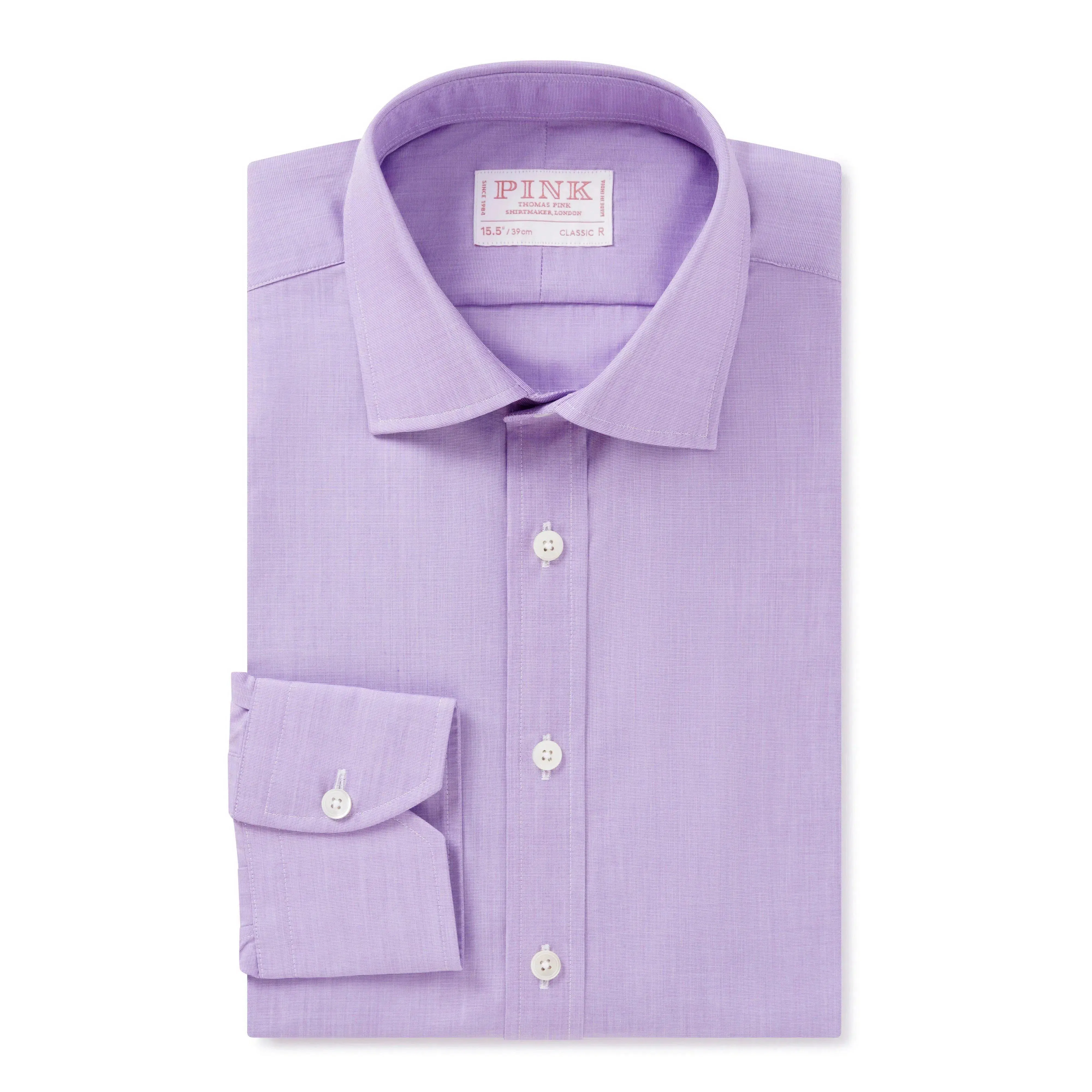 Thomas Pink Classic Fit Formal End on End Shirt Lilac
