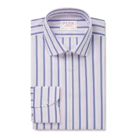 Thomas Pink Classic Fit Formal Thick & Thin Stripe Shirt