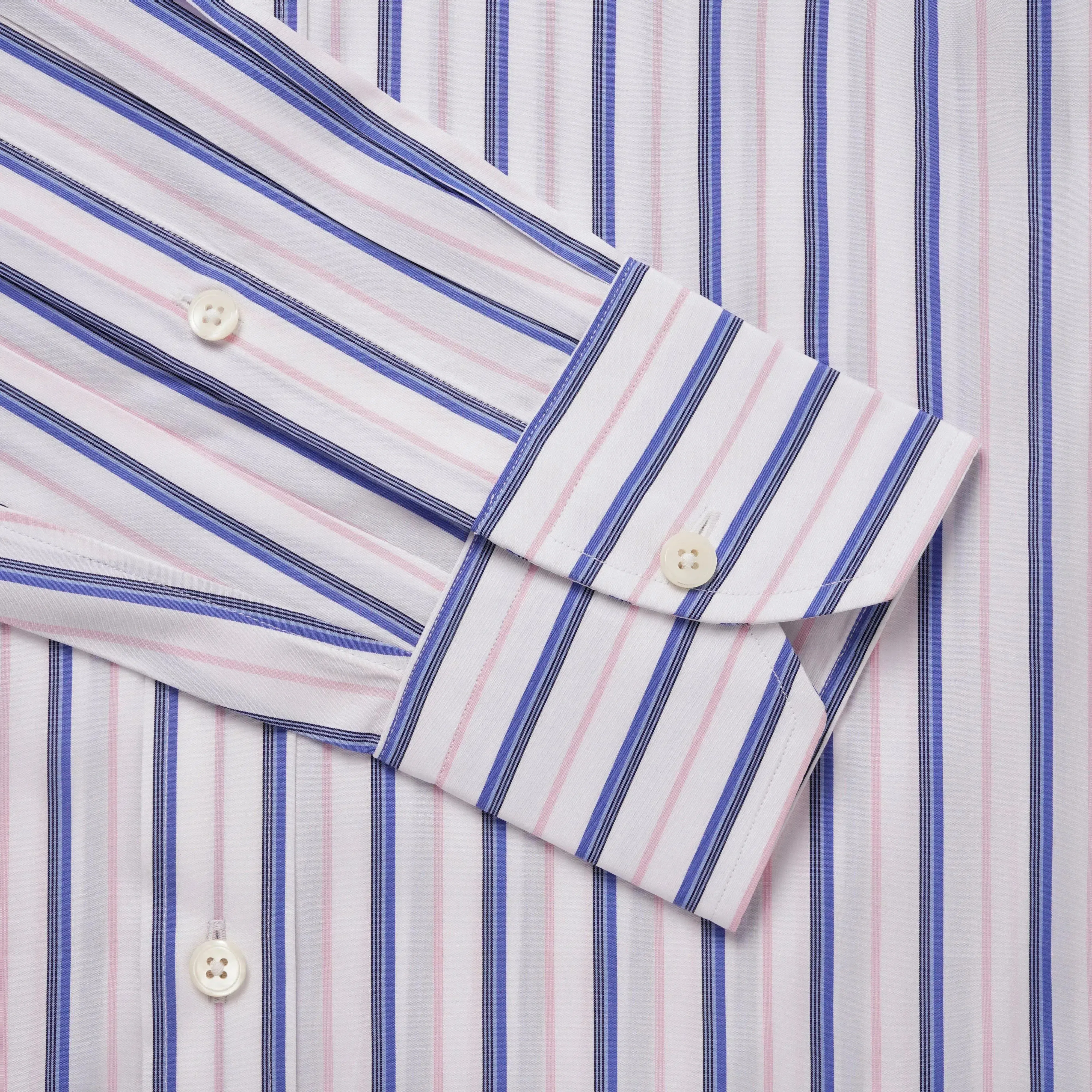 Thomas Pink Classic Fit Formal Thick & Thin Stripe Shirt
