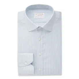 Thomas Pink Shirt Classic Fit  Stripe Blue Formal Cotton