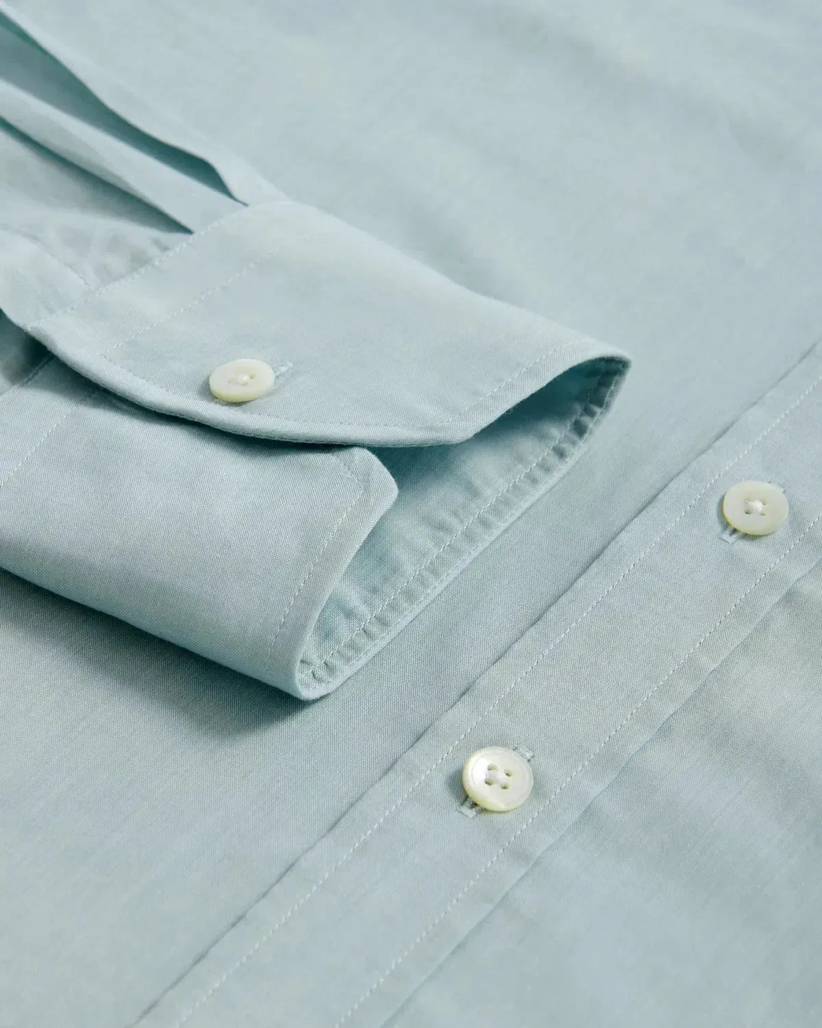Thomas Pink Tailored Fit Formal Cotton Mussoletta Shirt Pale Blue