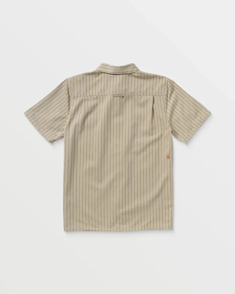 Volcom Men's Trade Stone Shirt Light Khaki A0412502_LKH