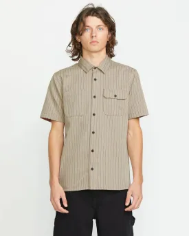 Volcom Men's Trade Stone Shirt Light Khaki A0412502_LKH