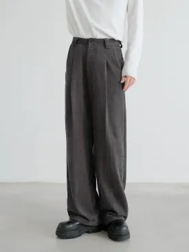 Zhou Relaxed Fit Velvet Pants